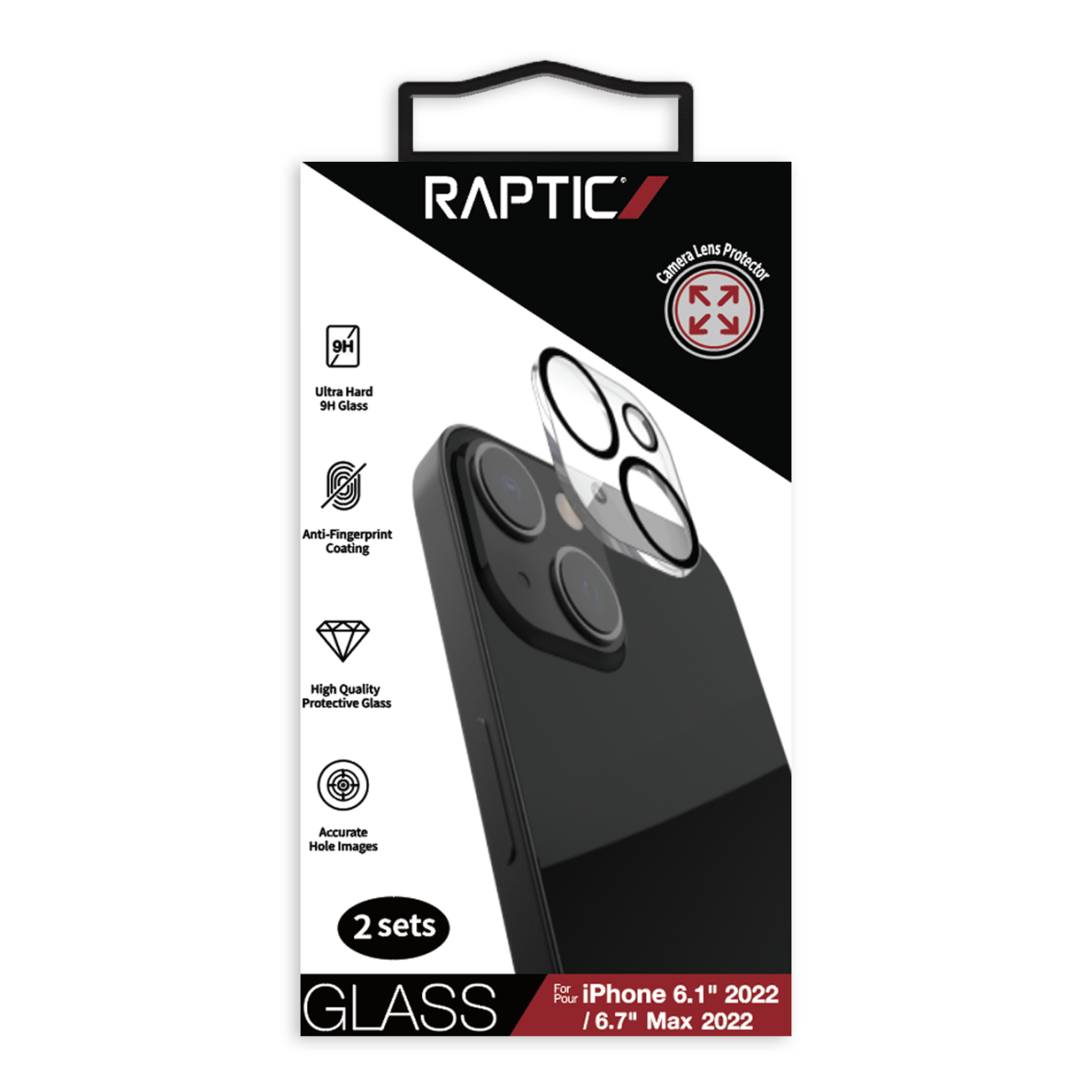 Akcija! Kameros apsauga Raptic X-Doria Camera Protector Glass 2x iPhone 14/ 14 plus 1
