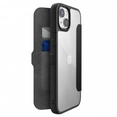 Dėklas Raptic X-Doria Urban Folio Case iPhone 14 Plus Juodas