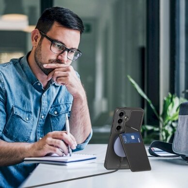 Dėklas Rafi II Mag case for Samsung S24 - Juodas 8 Dėklas Rafi II Mag case for Samsung S24 - Juodas 8