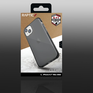 Dėklas Raptic Clear Case iPhone 14 Plus Pilkas 2 Dėklas Raptic Clear Case iPhone 14 Plus Pilkas 2