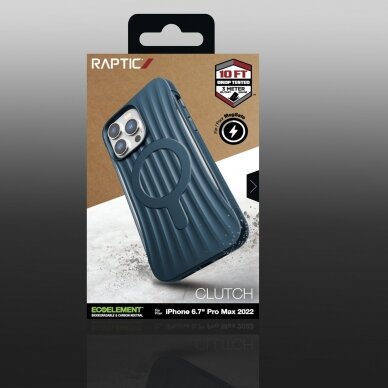 Dėklas Raptic Clutch Case iPhone 14 Pro Max with MagSafe Mėlynas 4 Dėklas Raptic Clutch Case iPhone 14 Pro Max with MagSafe Mėlynas 4