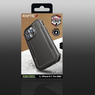 Dėklas Raptic Fort Case iPhone 14 Pro with MagSafe Juodas 4 Dėklas Raptic Fort Case iPhone 14 Pro with MagSafe Juodas 4