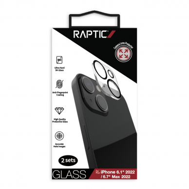 Kameros apsauga Raptic X-Doria Camera Protector Glass 2x iPhone 14  1
