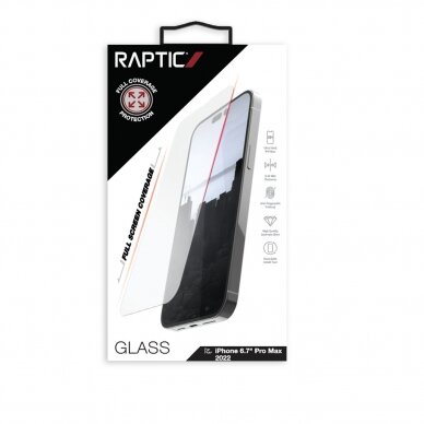 Ekrano apsauga Raptic X-Doria Full Glass iPhone 14 Pro Max 2