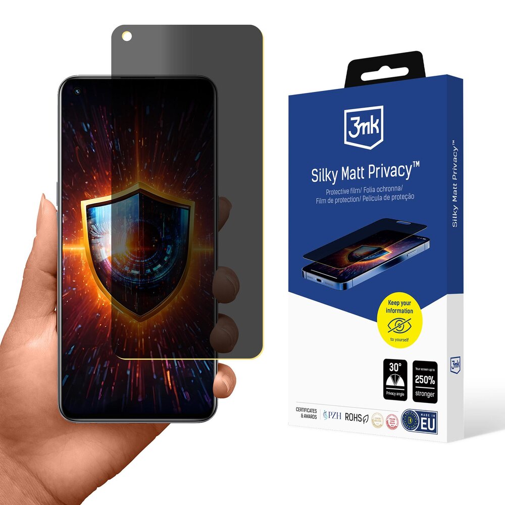 Realme GT Master 3mk Silky Matt Privacy privatumo ekrano apsauginė plėvelė Realme GT Master 3mk Silky Matt Privacy privatumo ekrano apsauginė plėvelė
