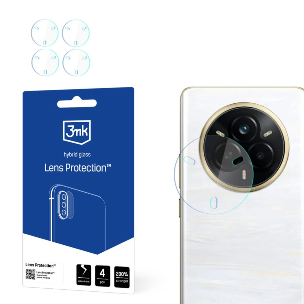 3mk Lens Protection kameros stiklas skirtas Realme 14 Pro+