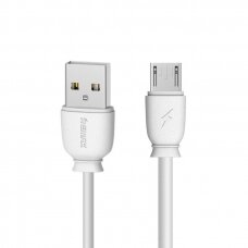USB kabelis Remax Suji RC-134m USB / micro USB Cable 2.1A 1M baltas