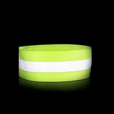 Atšvaitas ant riešo Reflective strap armband for bike running jogging velcro 4cm Oranžinis 2 Atšvaitas ant riešo Reflective strap armband for bike running jogging velcro 4cm Oranžinis 2