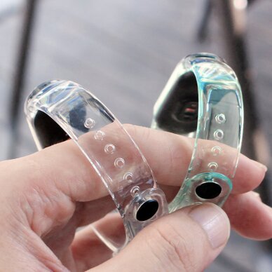 Akcija! Silikoninė apyrankė skirta Xiaomi Mi Band 6 / 5 skaidri-gelsva 3 Akcija! Silikoninė apyrankė skirta Xiaomi Mi Band 6 / 5 skaidri-gelsva 3