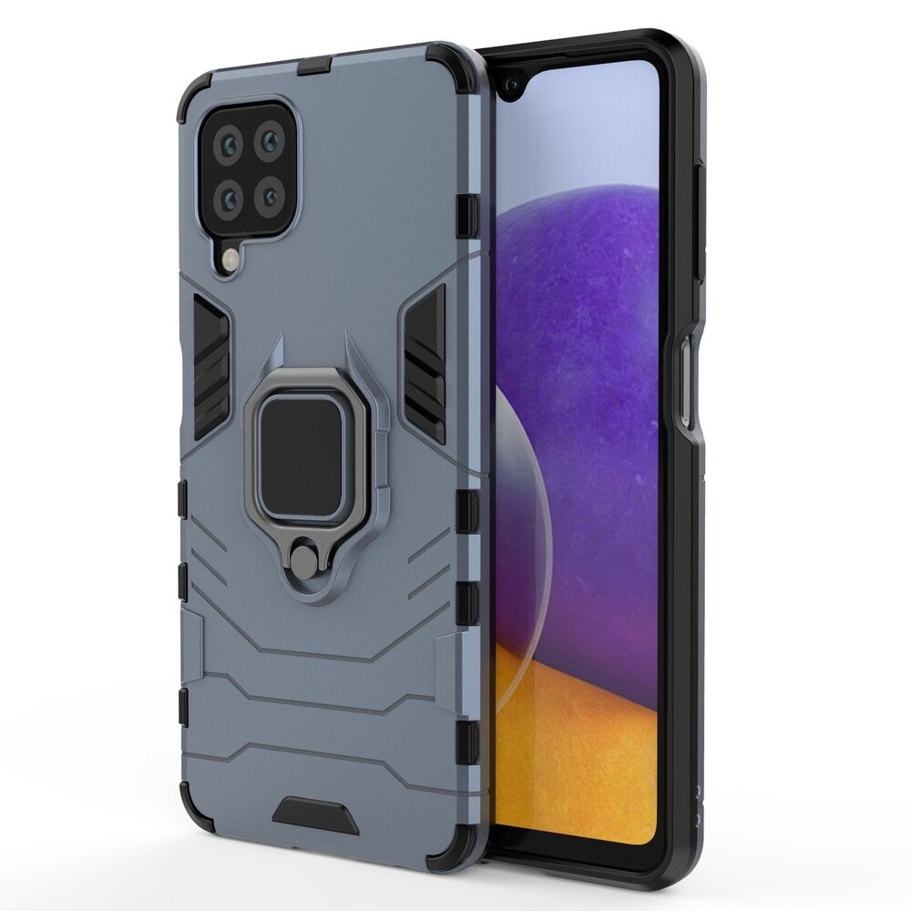 Dėklas Ring Armor Case Samsung Galaxy A22 4G mėlynas Dėklas Ring Armor Case Samsung Galaxy A22 4G mėlynas