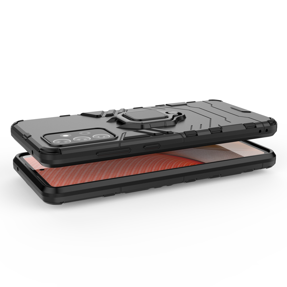 Dėklas su žiedu Ring Armor Case Samsung Galaxy A72 4G Juodas 2 Dėklas su žiedu Ring Armor Case Samsung Galaxy A72 4G Juodas 2