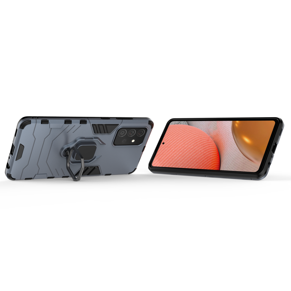 Dėklas Ring Armor Case Kickstand Tough Rugged Samsung Galaxy A72 4G Mėlynas 3 Dėklas Ring Armor Case Kickstand Tough Rugged Samsung Galaxy A72 4G Mėlynas 3