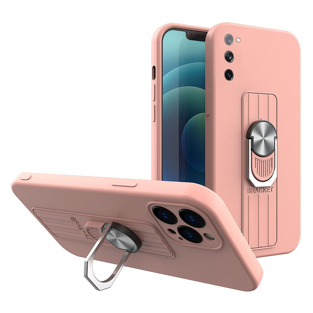 Dėklas Ring Case silicone Samsung Galaxy S22 Plus Rožinis Dėklas Ring Case silicone Samsung Galaxy S22 Plus Rožinis