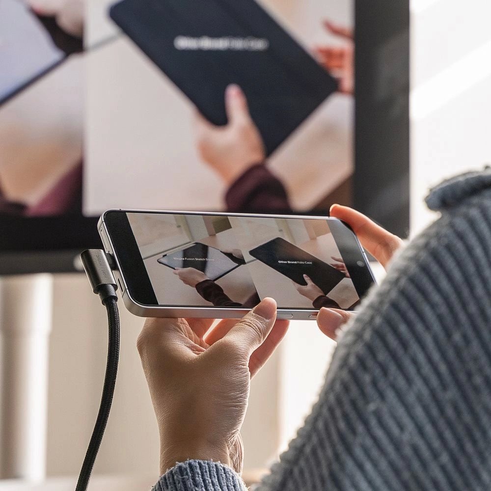 Laidas Ringke USB-C 3.2 Gen. 2x2 PD 3.1 240W 2m kampinis – juodas 8 Laidas Ringke USB-C 3.2 Gen. 2x2 PD 3.1 240W 2m kampinis – juodas 8