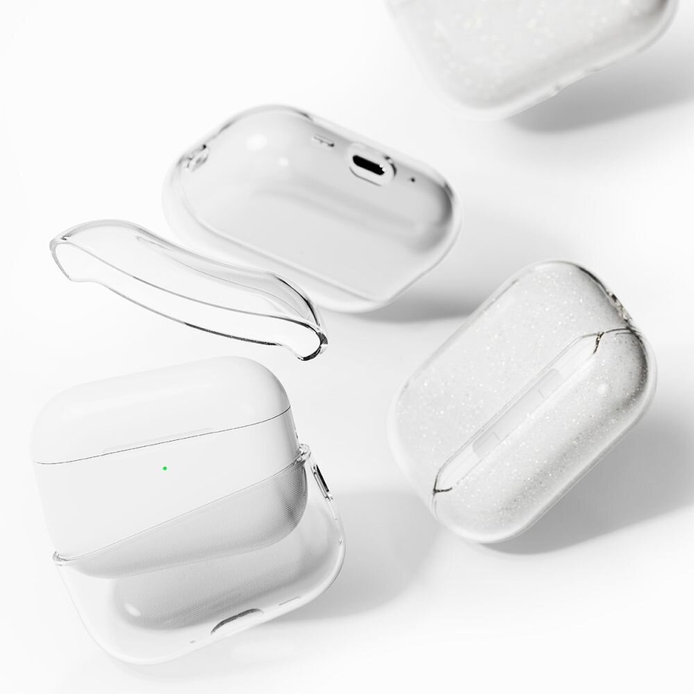 AirPods Pro 3 Ringke Air dėklas – skaidrus su blizgučiais 1 AirPods Pro 3 Ringke Air dėklas – skaidrus su blizgučiais 1