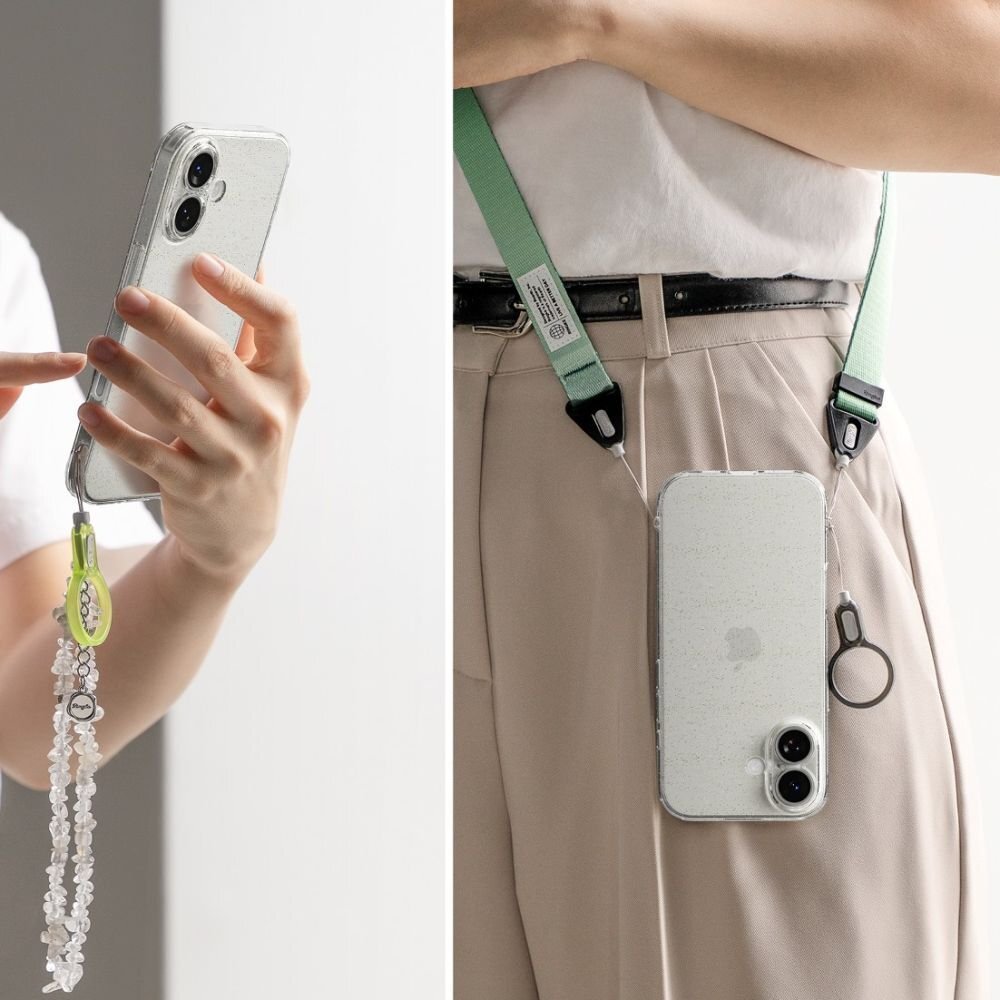 iPhone 17 dėklas Ringke Air – blizgiai skaidrus 6