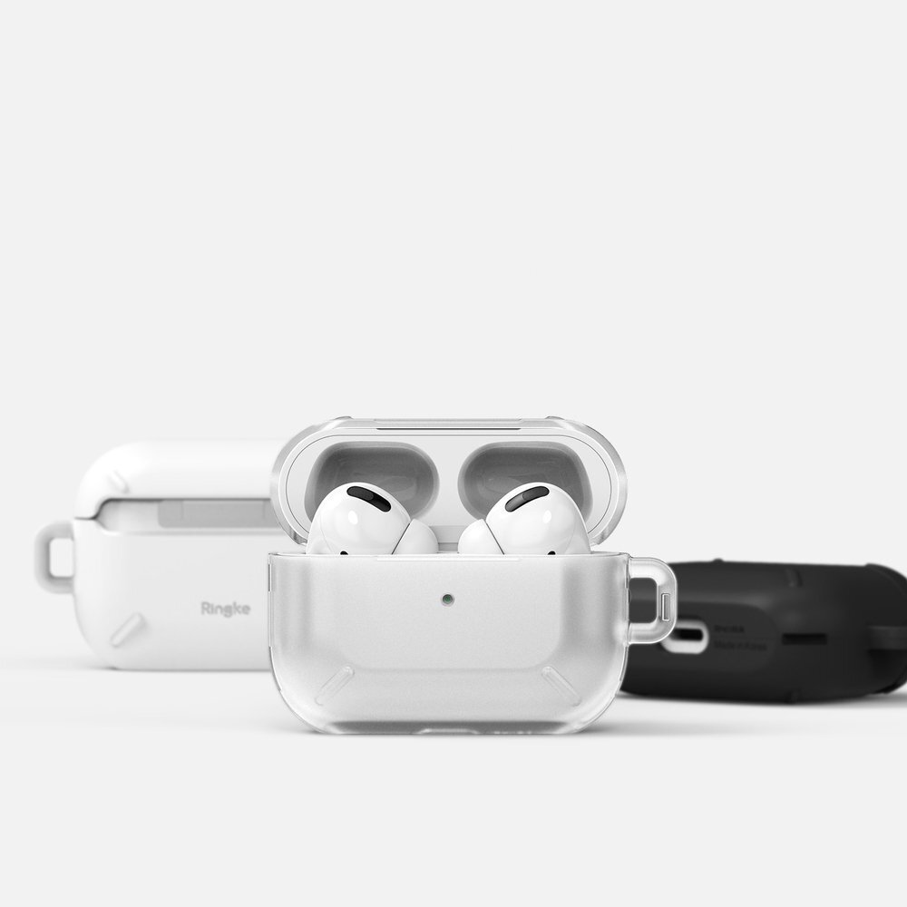 Akcija! *** pažeista pakuotė *** Ringke Airpods Case Patvarus Apsauginis Dėklas Airpods Pro Rožinis (Acec0014)   1
