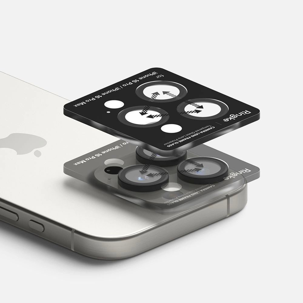 Ringke kameros rėmelio apsauga (2 vnt.) skirtas iPhone 16 Pro / 16 Pro Max – juoda 3