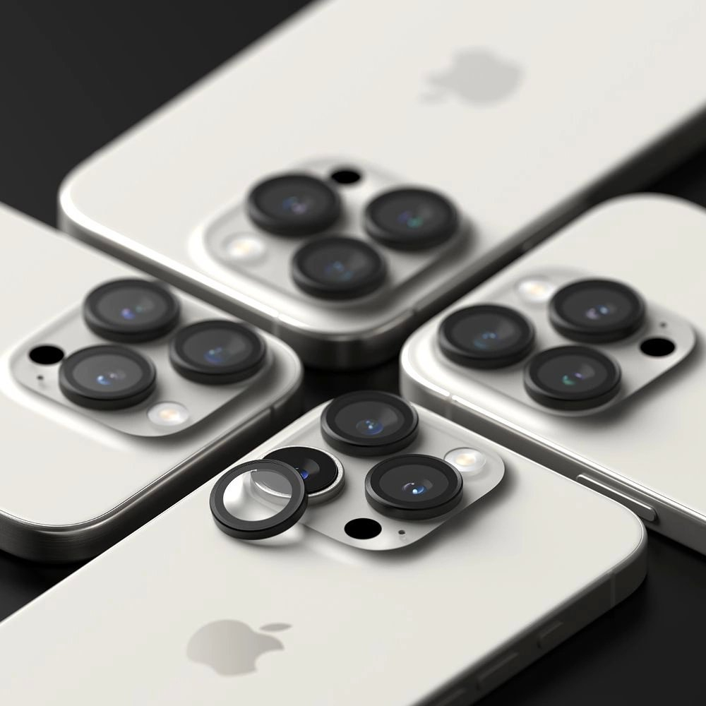 Ringke kameros rėmelio apsauga (2 vnt.) skirtas iPhone 16 Pro / 16 Pro Max – juoda 5