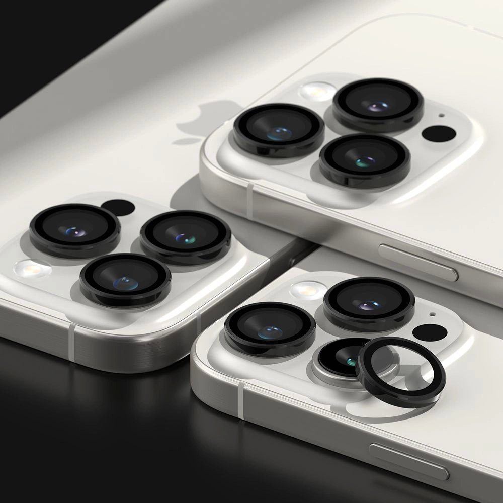 Ringke kameros rėmelio apsauga (2 vnt.) skirtas iPhone 16 Pro / 16 Pro Max – juoda 6