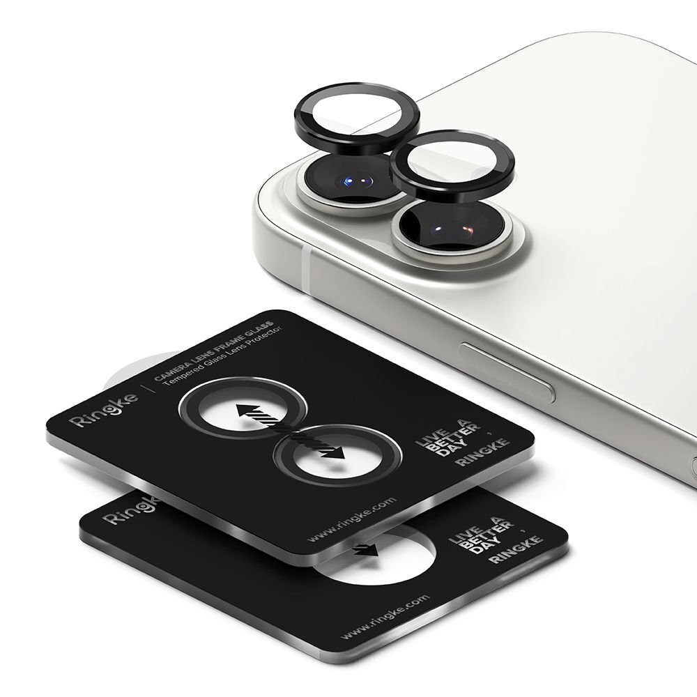 iPhone 17 Ringke Camera Frame Protector 2-pack – juodas 2