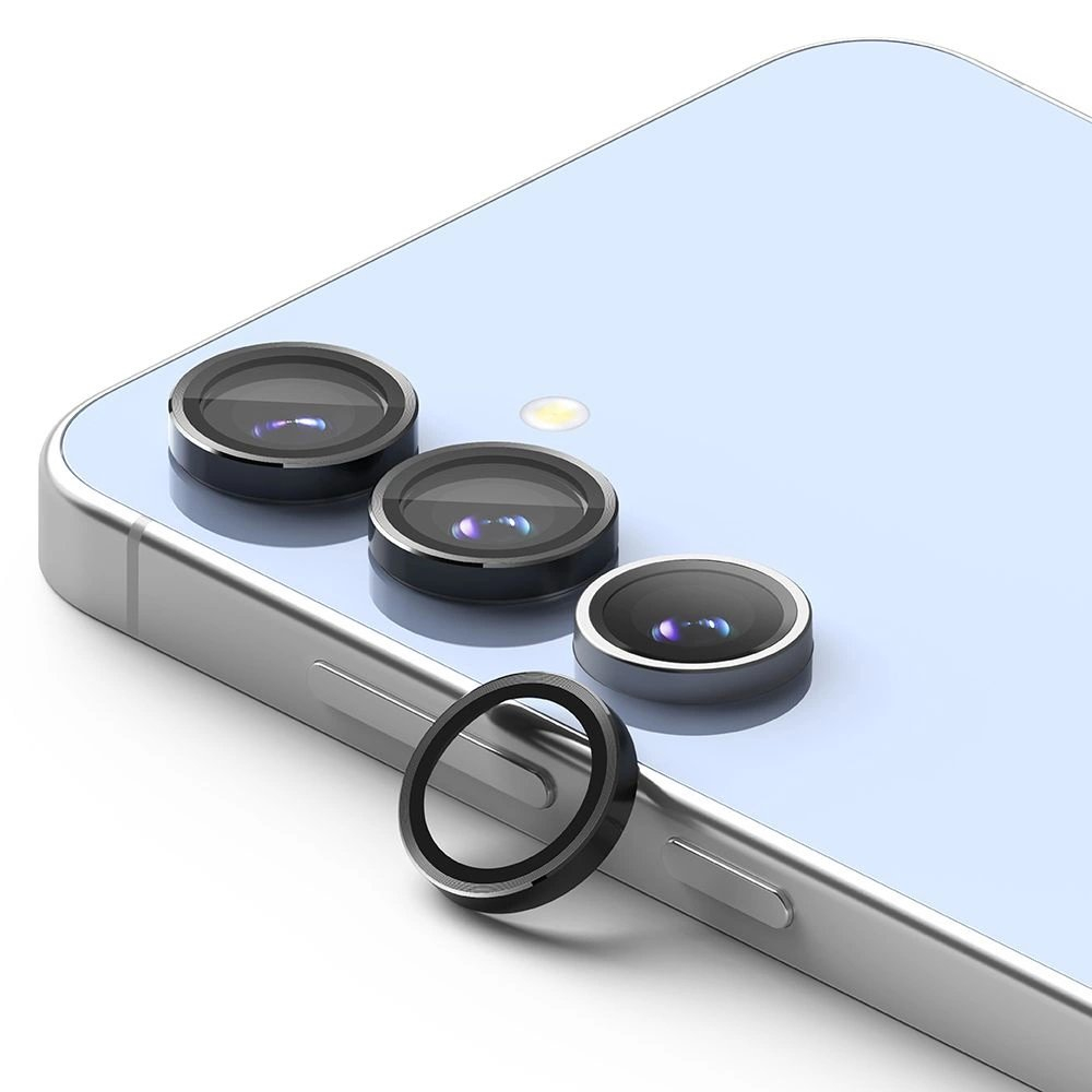 Ringke kameros rėmelio apsauga (2 vnt.) skirtas Samsung Galaxy S24 FE – juoda 2