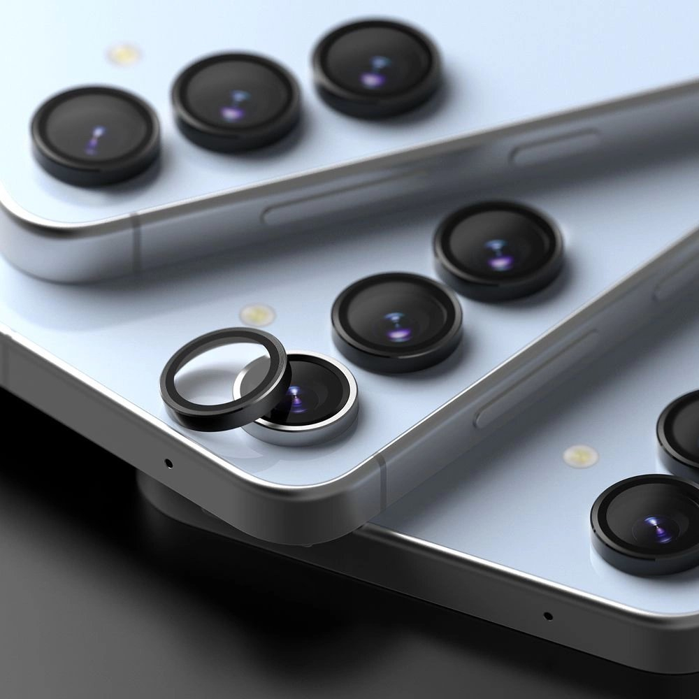 Ringke kameros rėmelio apsauga (2 vnt.) skirtas Samsung Galaxy S24 FE – juoda 4