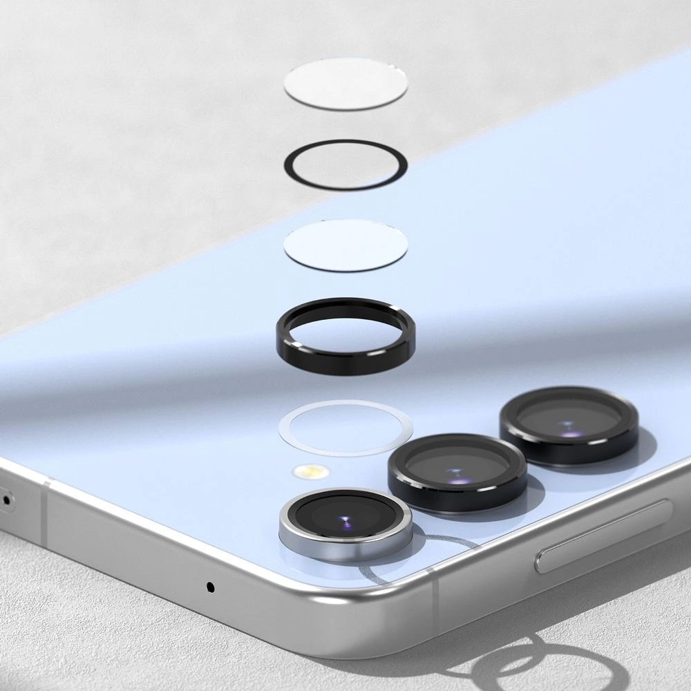 Ringke kameros rėmelio apsauga (2 vnt.) skirtas Samsung Galaxy S24 FE – juoda 6 Ringke kameros rėmelio apsauga (2 vnt.) skirtas Samsung Galaxy S24 FE – juoda 6