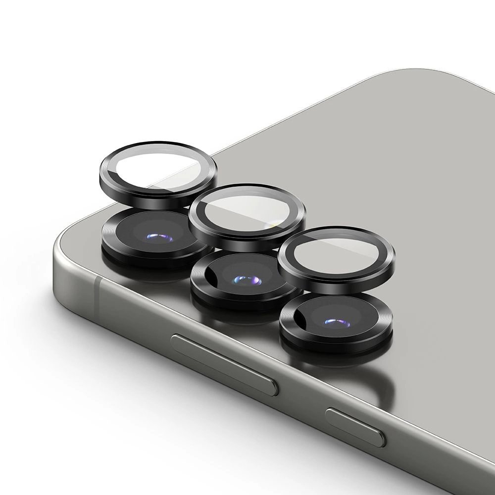 Ringke kameros rėmelio apsauga (2 vnt.) skirtas Samsung Galaxy S25 – juoda 2