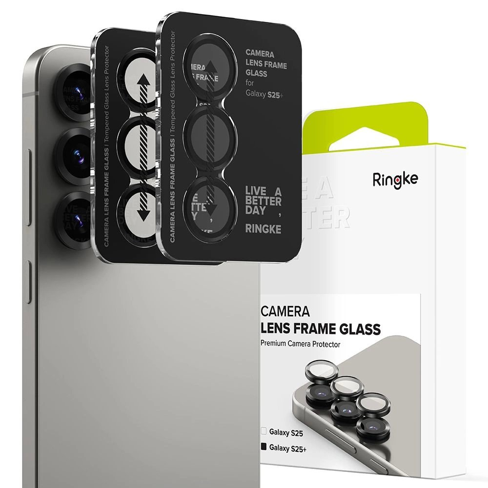 Ringke kameros rėmelio apsauga (2 vnt.) skirtas Samsung Galaxy S25+ Ultra – juoda Ringke kameros rėmelio apsauga (2 vnt.) skirtas Samsung Galaxy S25+ Ultra – juoda