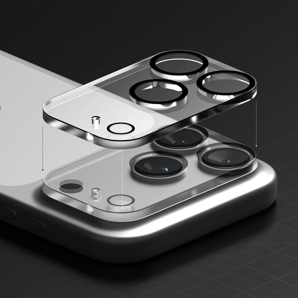 iPhone 17 Pro Max Ringke Camera Full Cover kameros stiklas (2 vnt.) – juodas 5