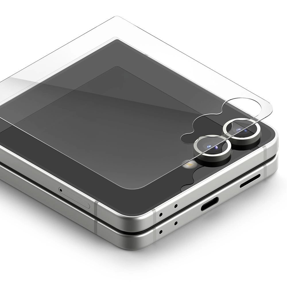 Samsung Galaxy Z Flip 7 Ringke Cover Display Easy Slide grūdintas stiklas, 2 vnt. – skaidrus 1