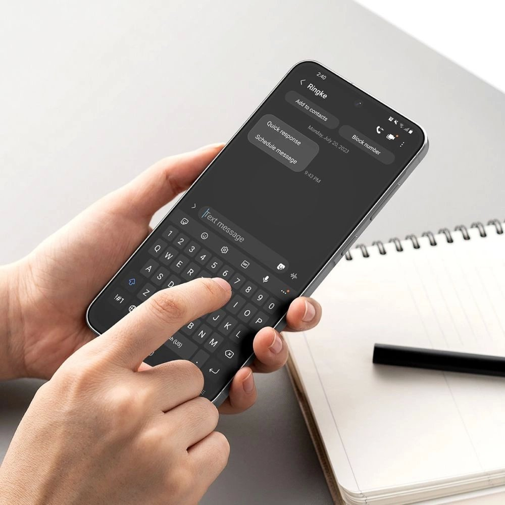 Ringke Easy Slide grūdintas stiklas (2 vnt.) skirtas Samsung Galaxy A56 5G – skaidrus 5 Ringke Easy Slide grūdintas stiklas (2 vnt.) skirtas Samsung Galaxy A56 5G – skaidrus 5