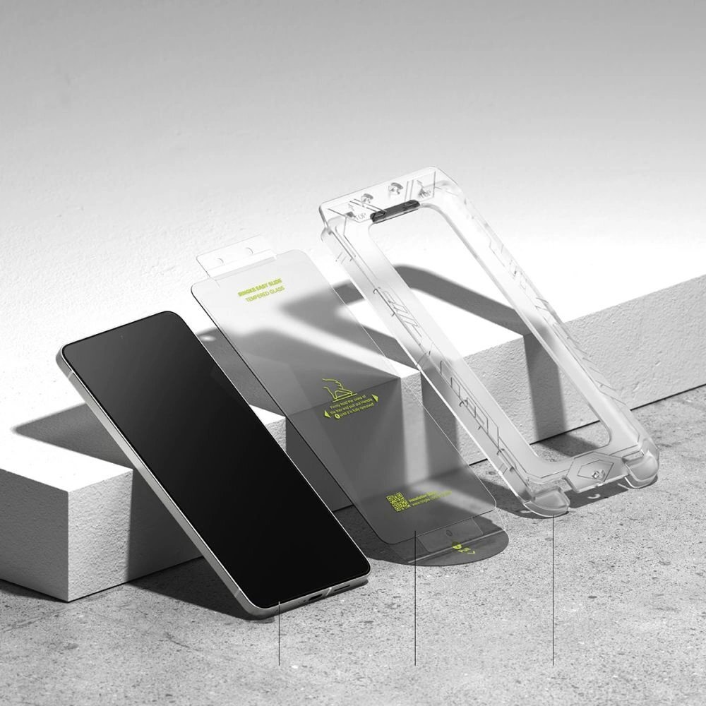 Samsung Galaxy S25 Edge Ringke Easy Slide 2-pack grūdintas stiklas – skaidrus 3