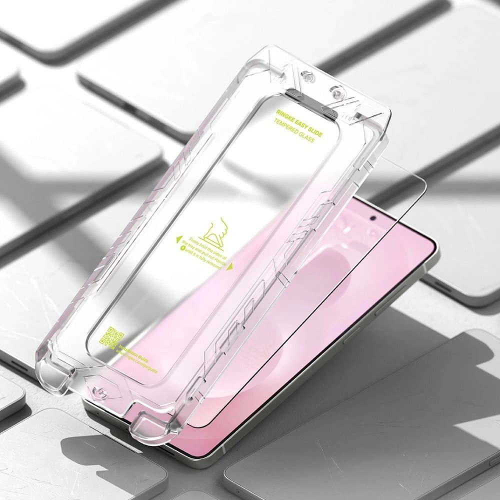 Samsung Galaxy S25 Edge Ringke Easy Slide 2-pack grūdintas stiklas – skaidrus 5