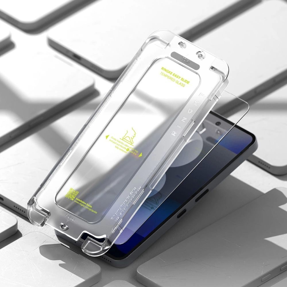 Nothing Phone 3A / 3A Pro Ringke Easy Slide grūdintas stiklas (2 vnt.) – skaidrus 5