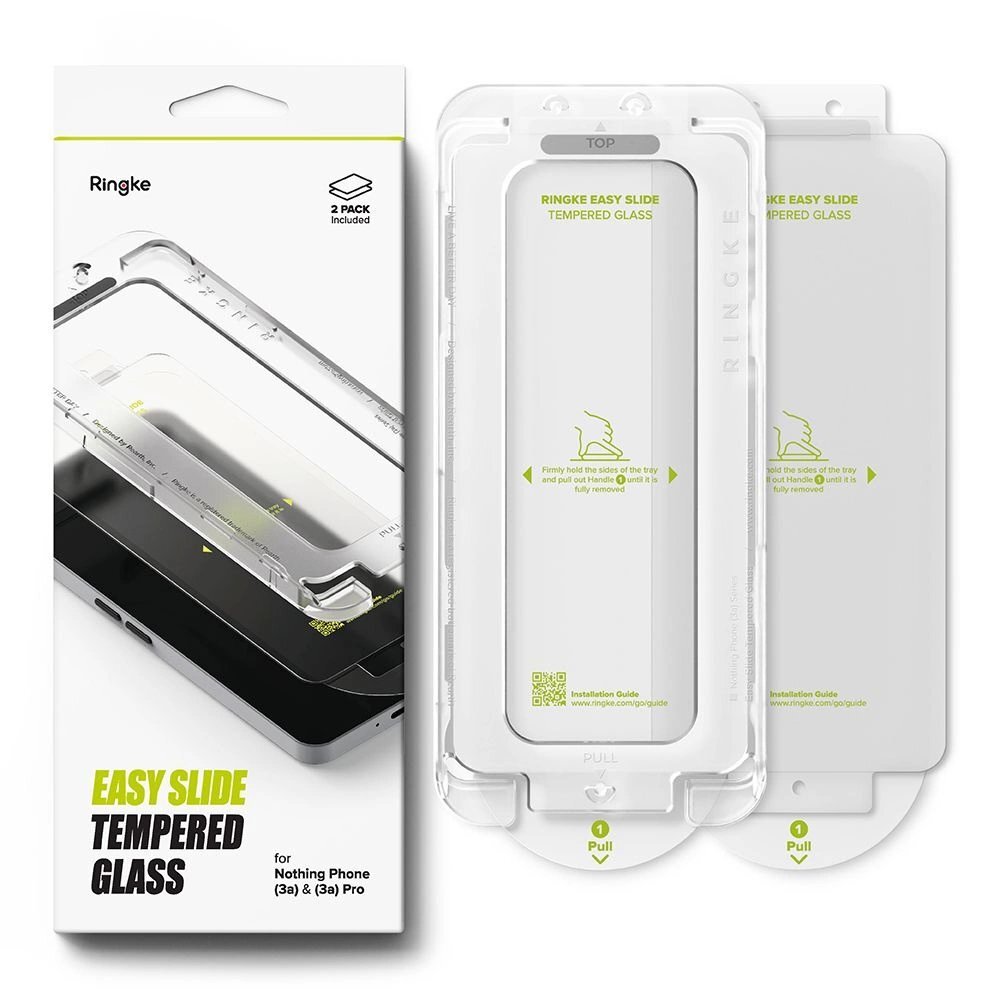 Nothing Phone 3A / 3A Pro Ringke Easy Slide grūdintas stiklas (2 vnt.) – skaidrus 6