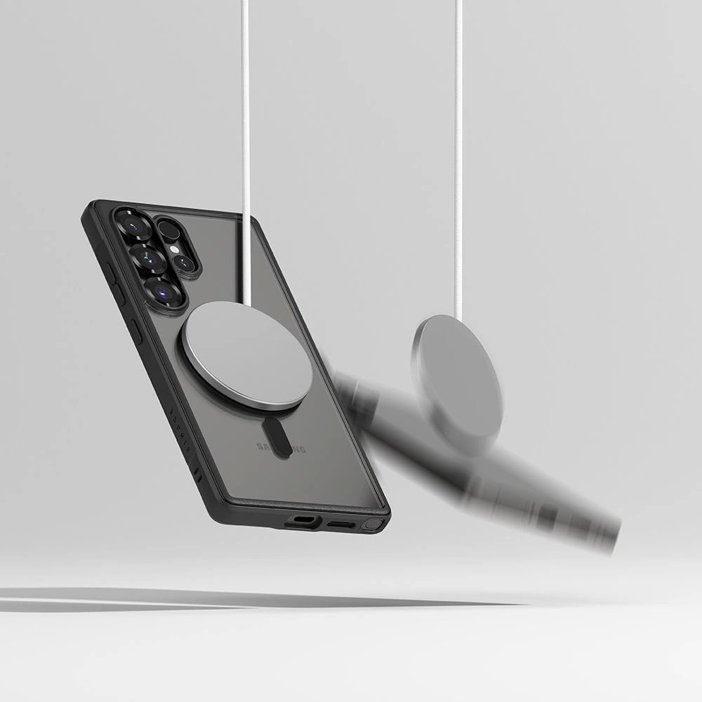 Ringke Fusion Bold MagSafe Dėklas skirtas Samsung Galaxy S25 Ultra - Juodas 5