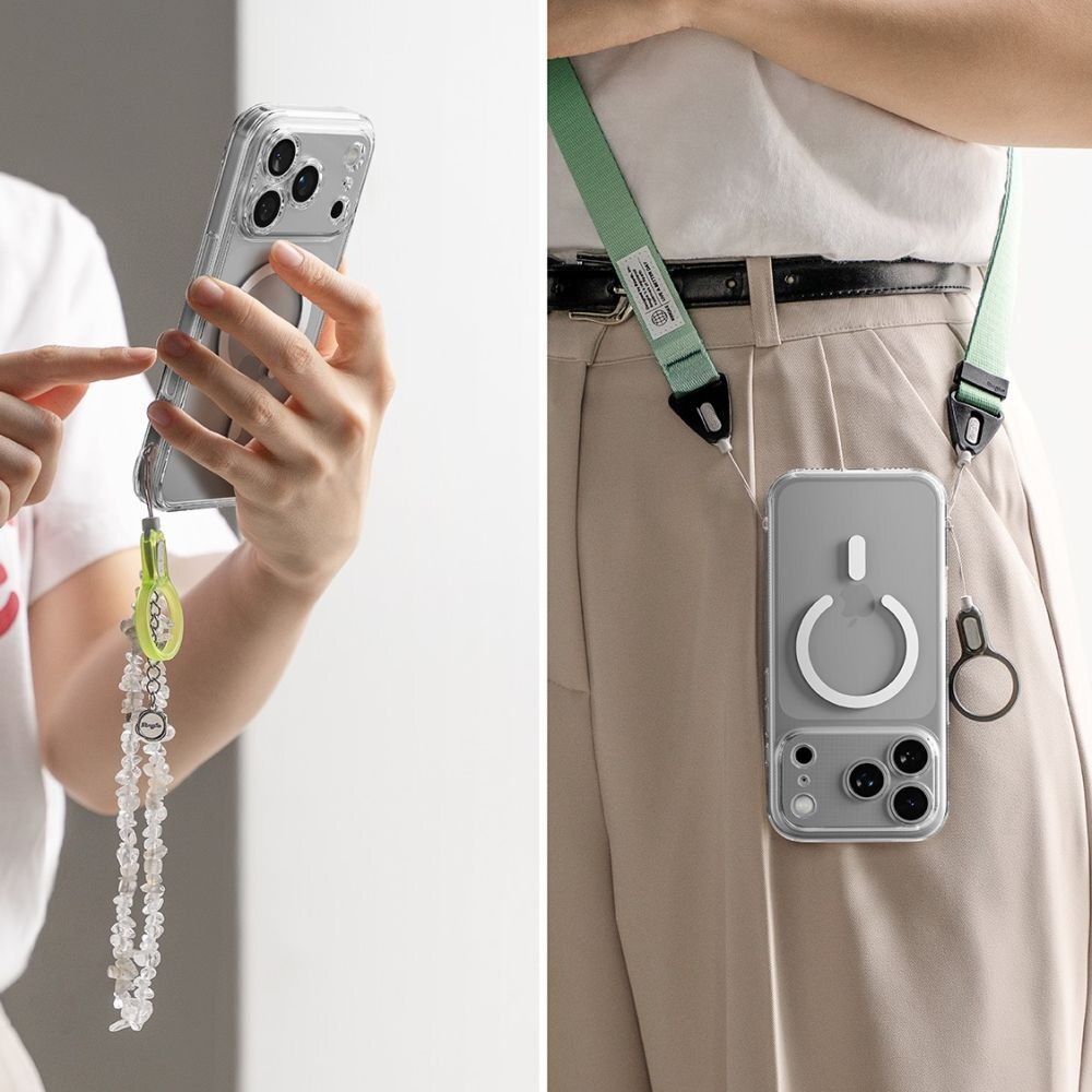 iPhone 17 Pro dėklas Ringke Fusion Magnetic, MagSafe – skaidrus 7