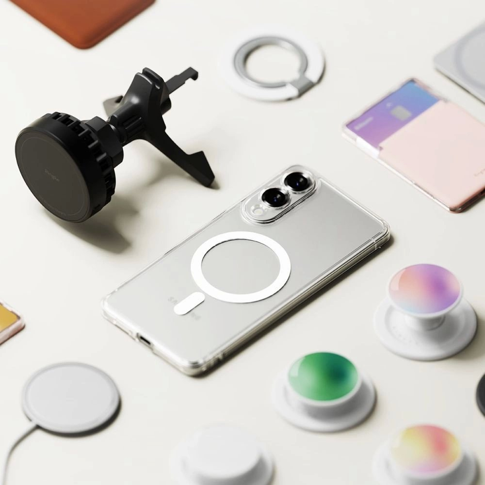 Samsung Galaxy S25 Edge Ringke Fusion Magnetic MagSafe dėklas - skaidrus 6 Samsung Galaxy S25 Edge Ringke Fusion Magnetic MagSafe dėklas - skaidrus 6