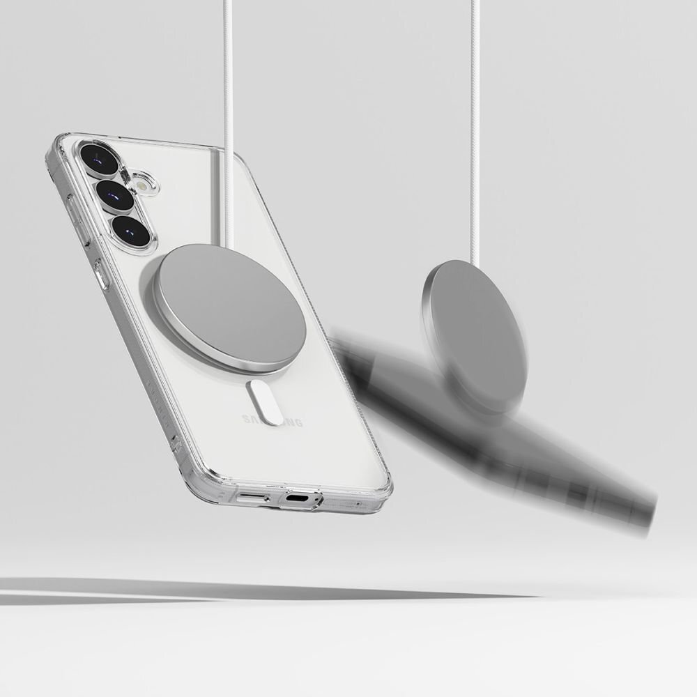 Samsung Galaxy S25 FE Ringke Fusion Magnetic MagSafe dėklas – skaidrus 5
