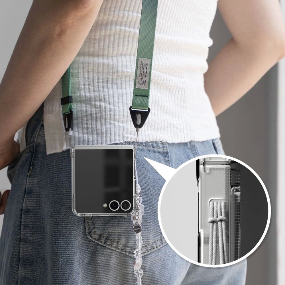 Samsung Galaxy Z Flip 7 dėklas Ringke Fusion Magnetic su MagSafe – skaidrus 7