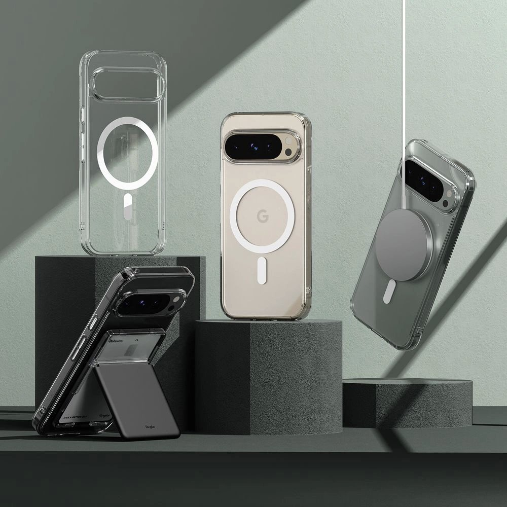Ringke Fusion MagSafe Dėklas skirtas Google Pixel 9 / 9 Pro - Permatomas 4
