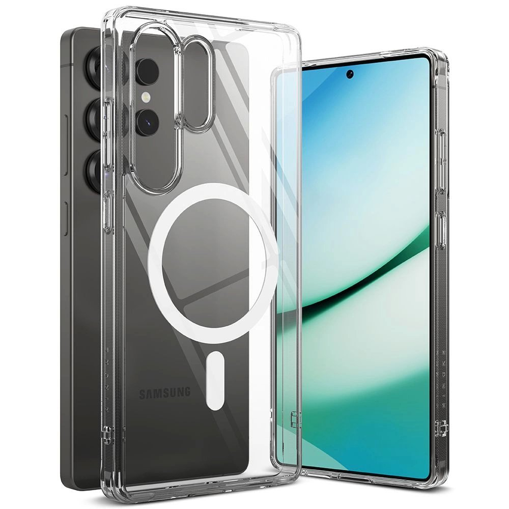 Ringke Fusion MagSafe Dėklas skirtas Samsung Galaxy S25 Ultra - Permatomas Ringke Fusion MagSafe Dėklas skirtas Samsung Galaxy S25 Ultra - Permatomas