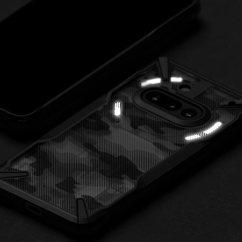 Nothing Phone 3A – Ringke Fusion X dėklas - Skaidriai pilkas 4