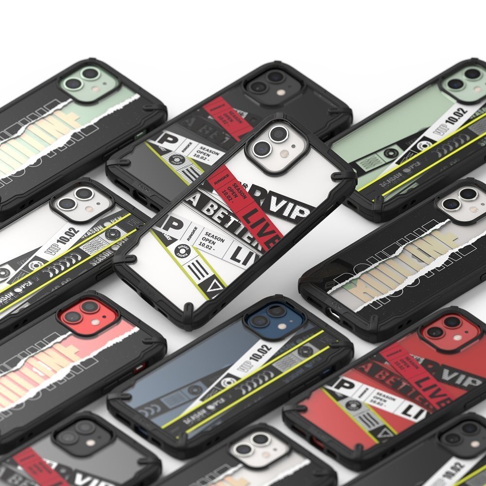 Dėklas Ringke Fusion X Design iPhone 12 mini Juodas 5 Dėklas Ringke Fusion X Design iPhone 12 mini Juodas 5