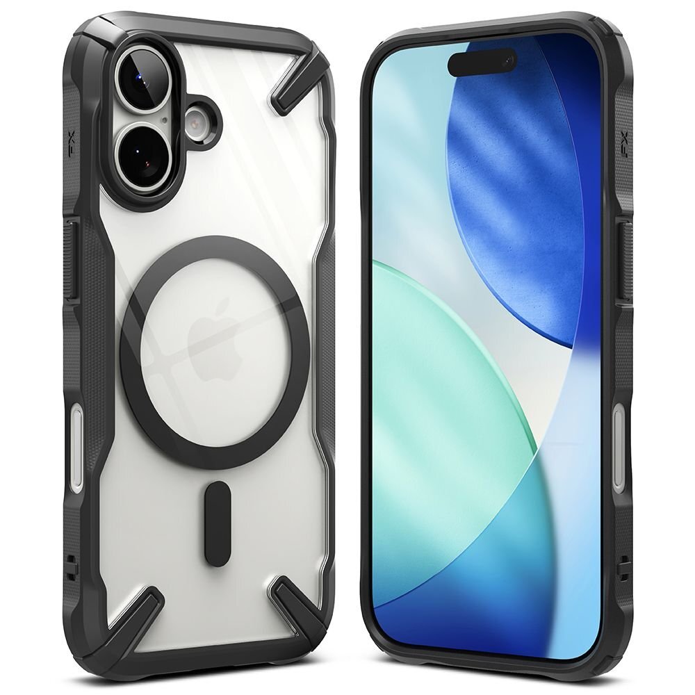 iPhone 17 Ringke Fusion X Magnetic MagSafe dėklas – juodas 1