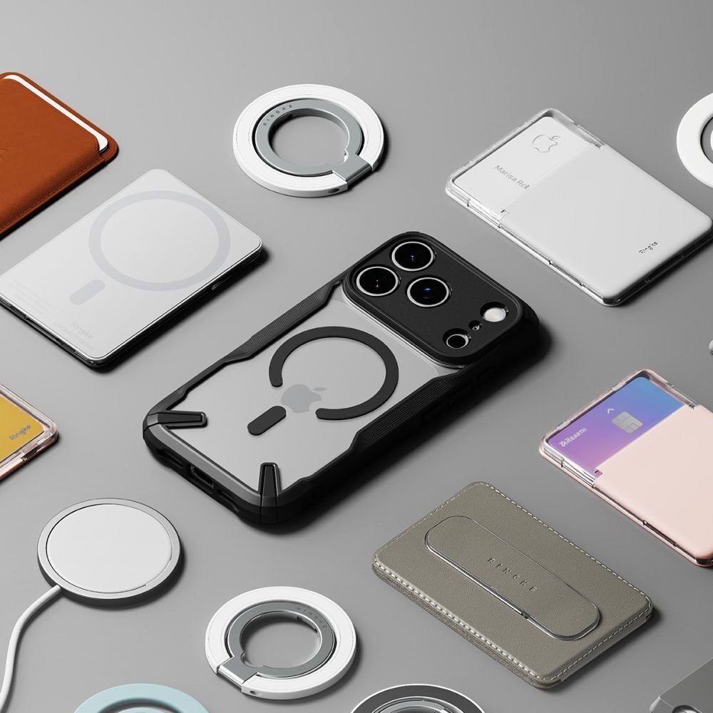 iPhone 17 Pro Max dėklas Ringke Fusion X Magnetic su MagSafe – juodas 6