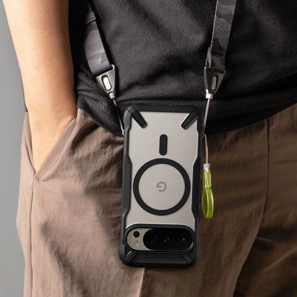 Google Pixel 10 / 10 Pro Ringke Fusion X MagSafe dėklas – juodas 6 Google Pixel 10 / 10 Pro Ringke Fusion X MagSafe dėklas – juodas 6