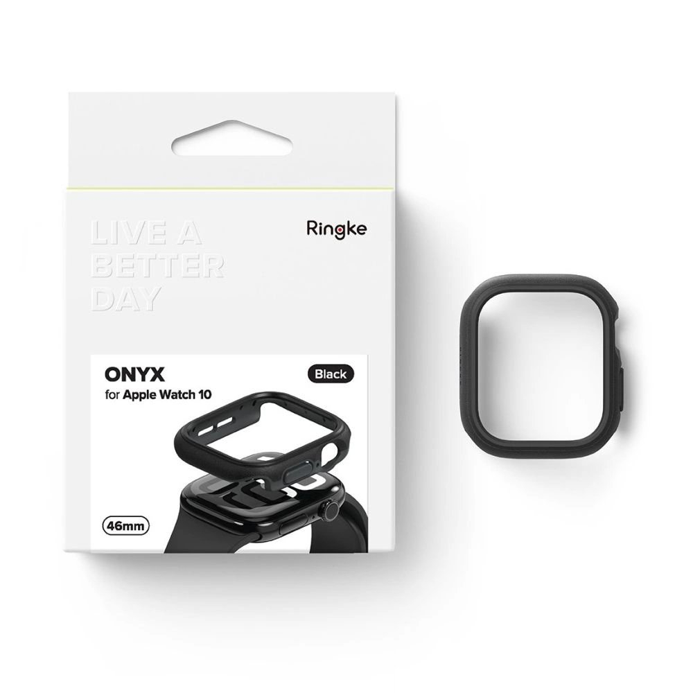 Ringke Onyx Dėklas skirtas Apple Watch 10 46mm - Juodas 6 Ringke Onyx Dėklas skirtas Apple Watch 10 46mm - Juodas 6